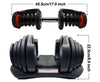 80kg Adjustable Dumbbell Set Home GYM Exercise Equipment Weight - KangarooFitness