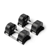 Adjustable dumbbells 2X 20kg Pair Machined steel weight plates that lock together - KangarooFitness