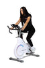 Kangaroo Fitness Magnetic Friction Spin Bike (White) - 150kg Weight Limit