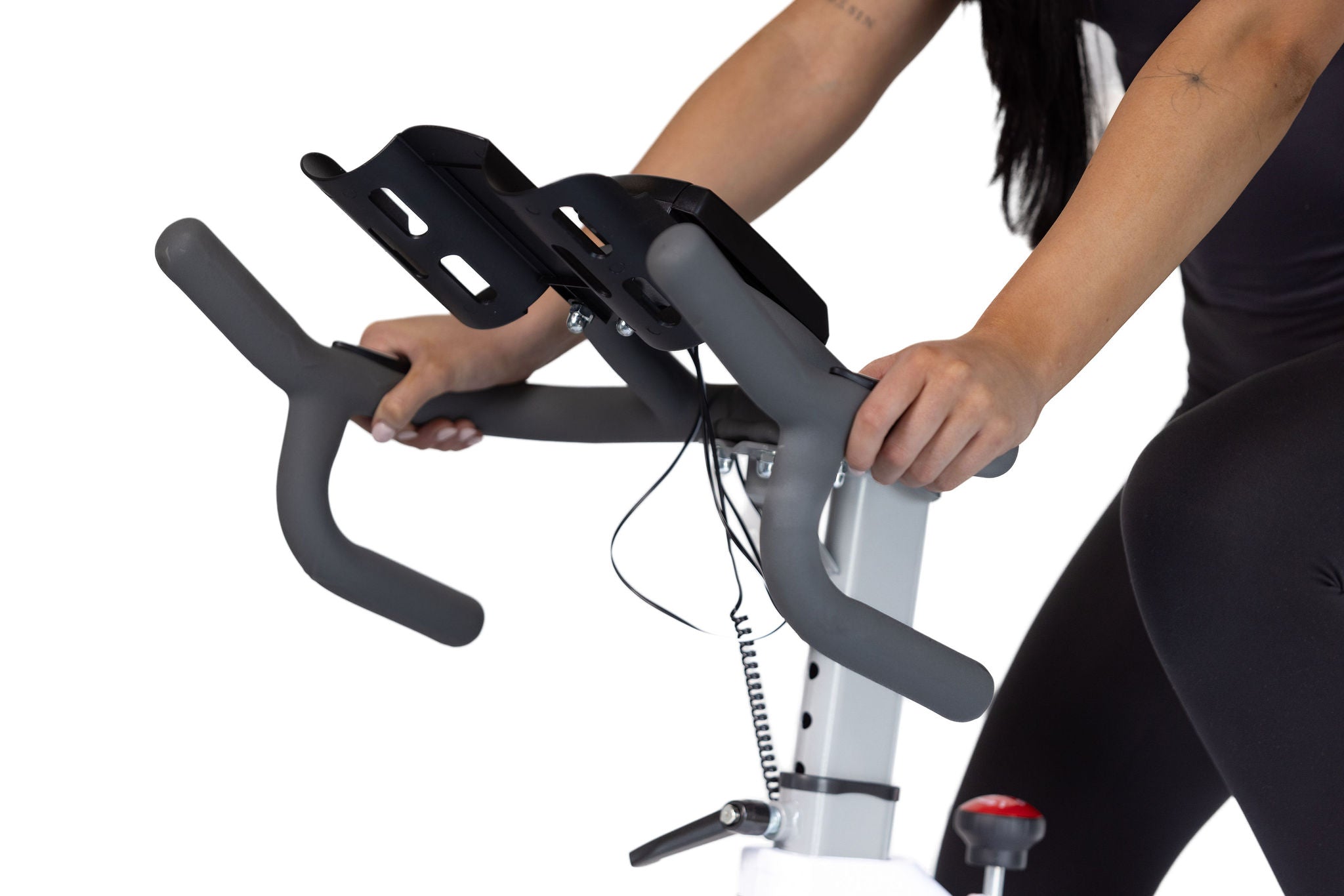 Kangaroo Fitness Magnetic Friction Spin Bike (White) - 150kg Weight Limit