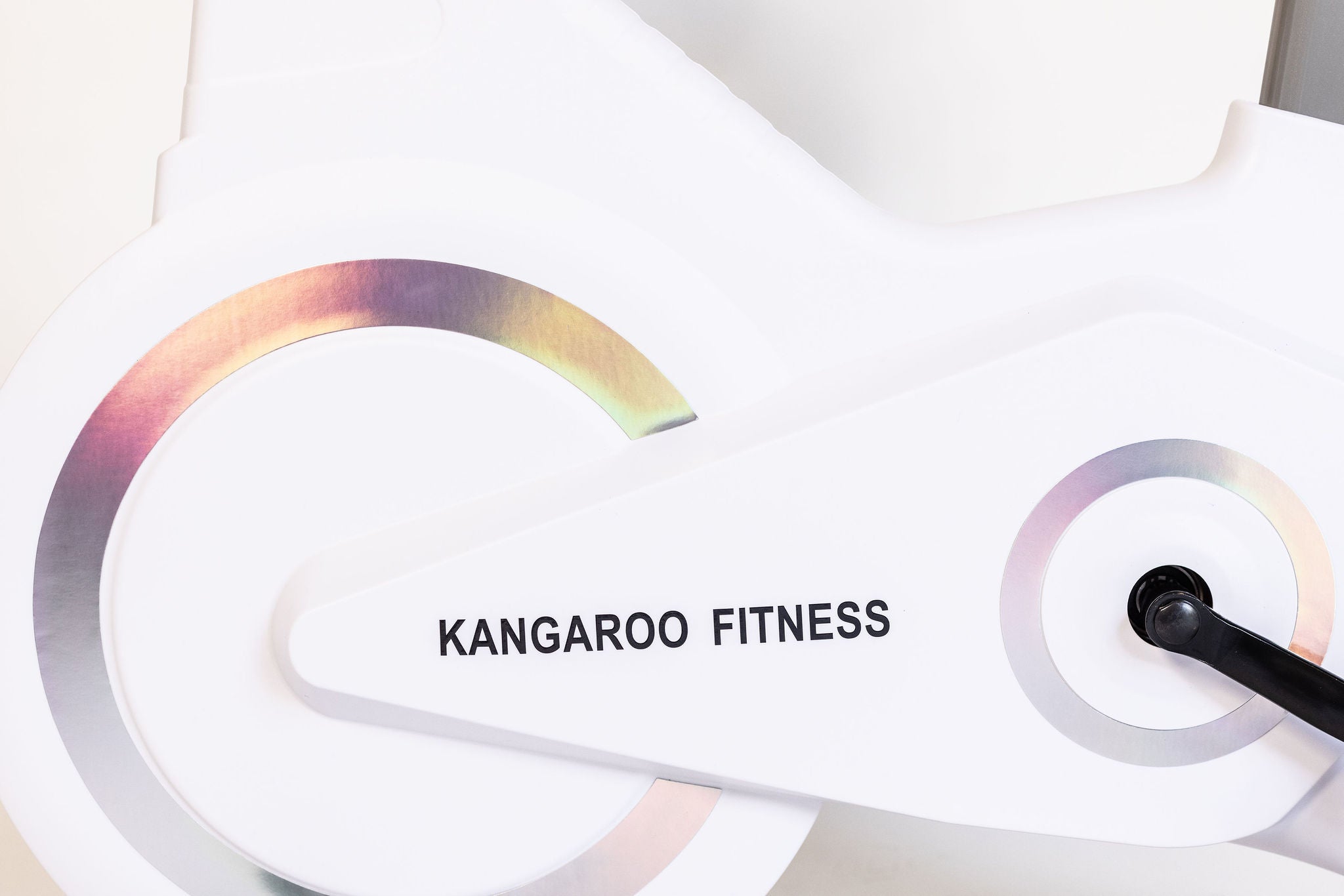 Kangaroo Fitness Magnetic Friction Spin Bike (White) - 150kg Weight Limit