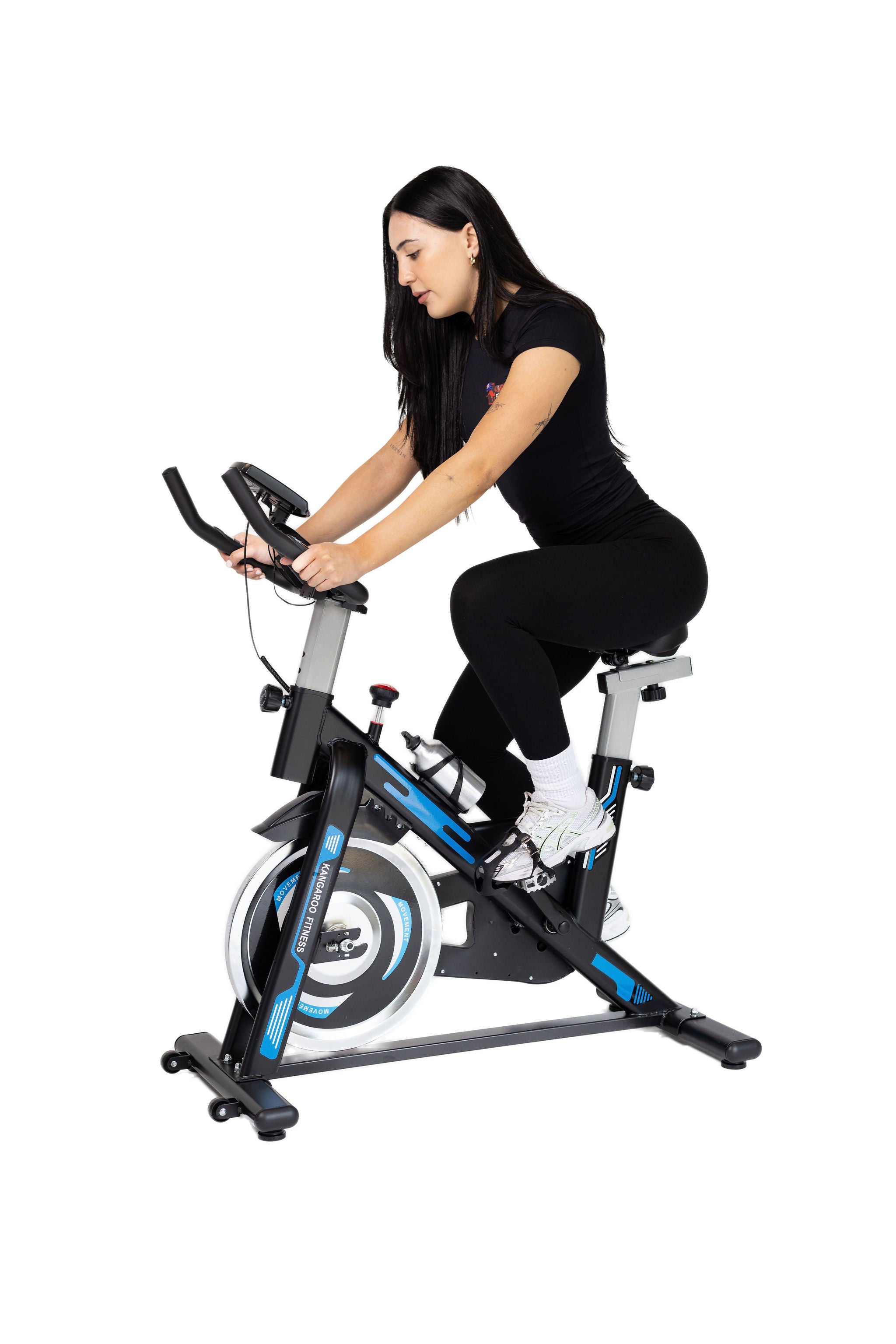 Kangaroo Fitness Exercise Spin Bike (Blue) - KangarooFitness