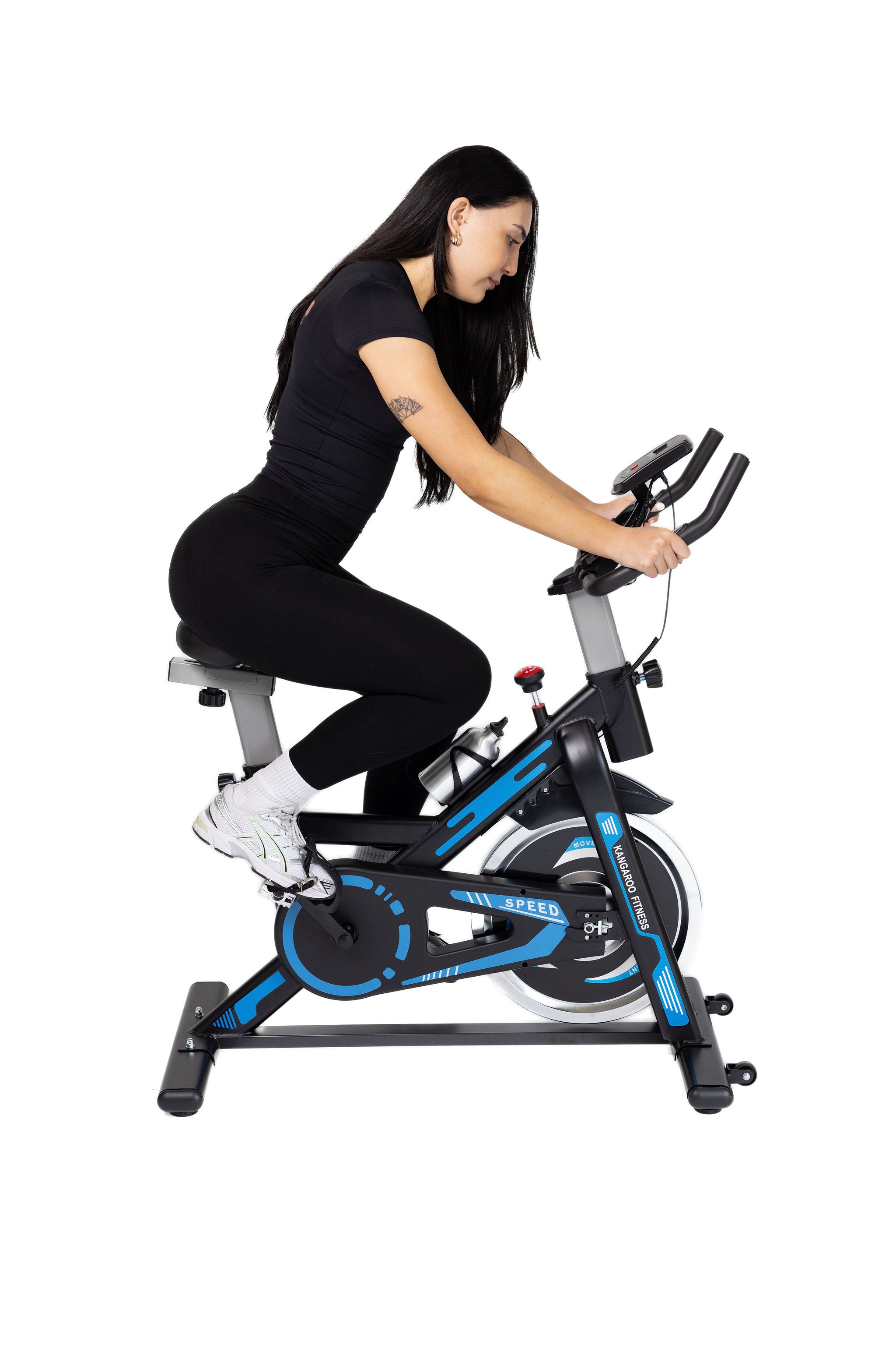 Kangaroo Fitness Exercise Spin Bike (Blue) - KangarooFitness