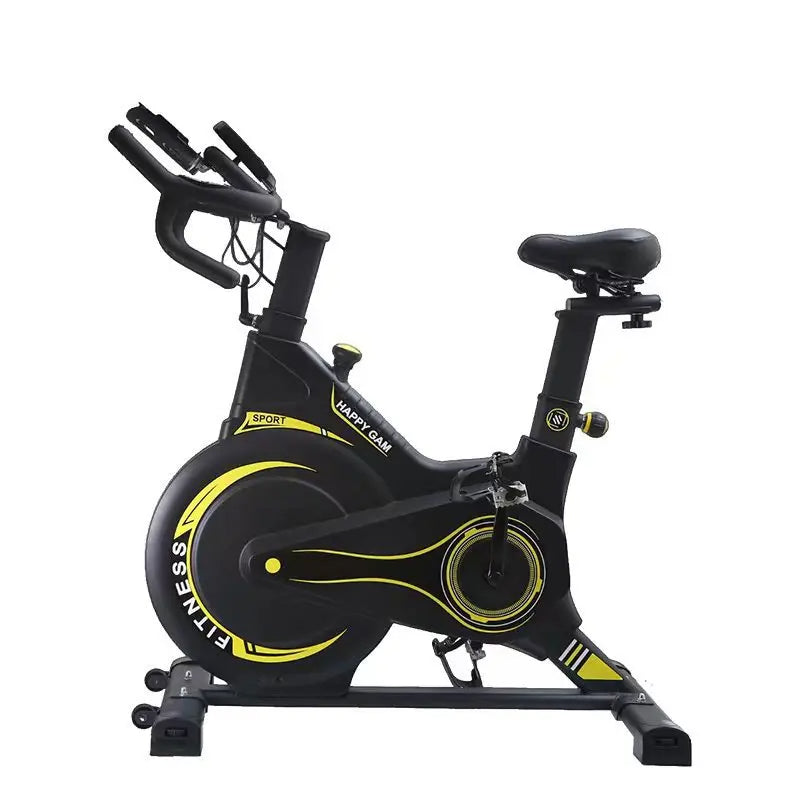 Kangaroo Fitness Magnetic Friction Spin Bike (Black Yellow) - 150kg We ...