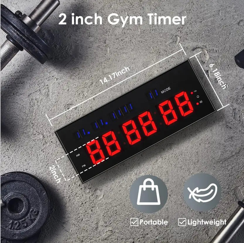 Date and Time Countdown Gym Timer (35.99 cm by 15.70 cm)