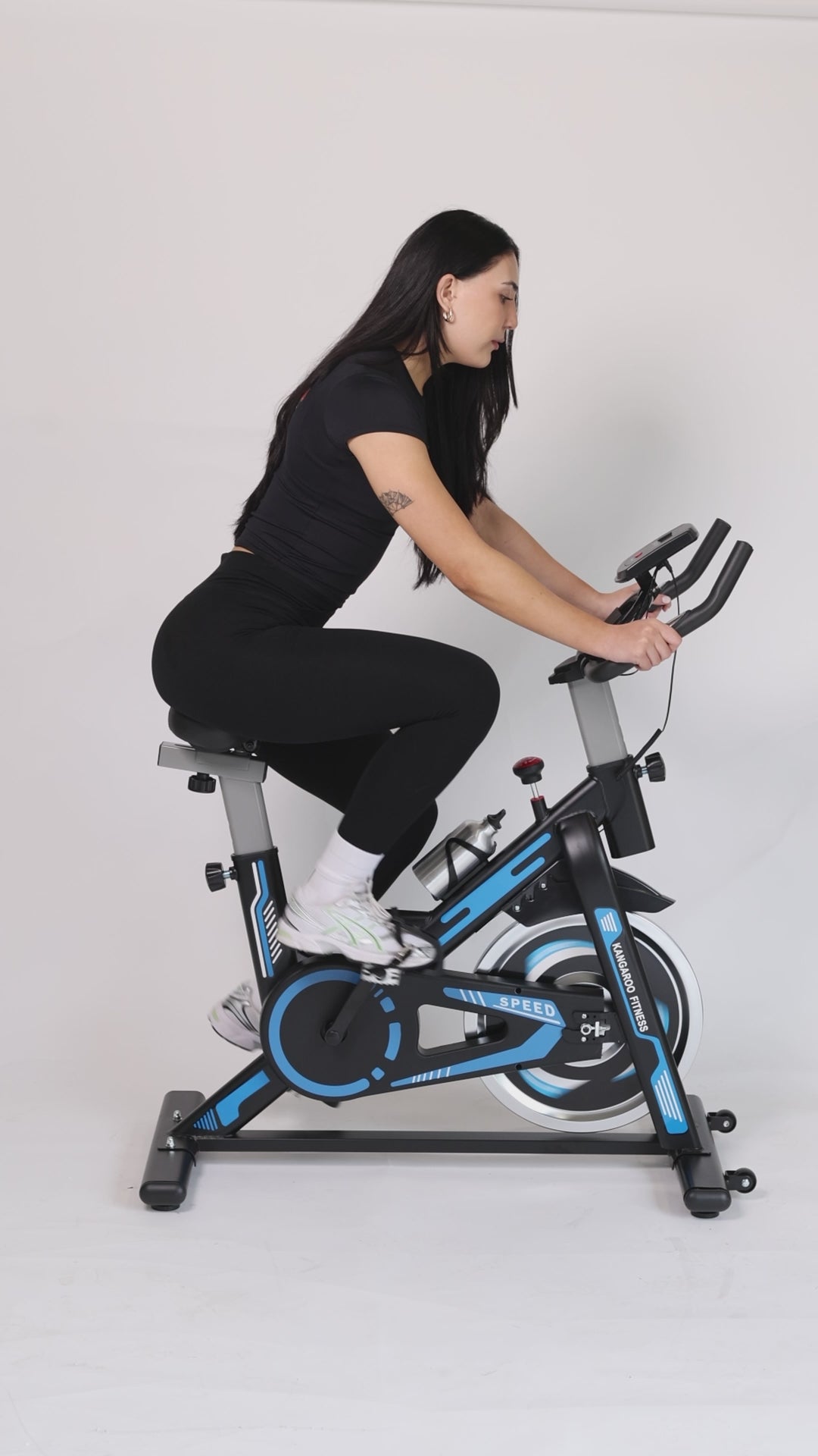 Kangaroo Fitness Exercise Spin Bike (Blue)