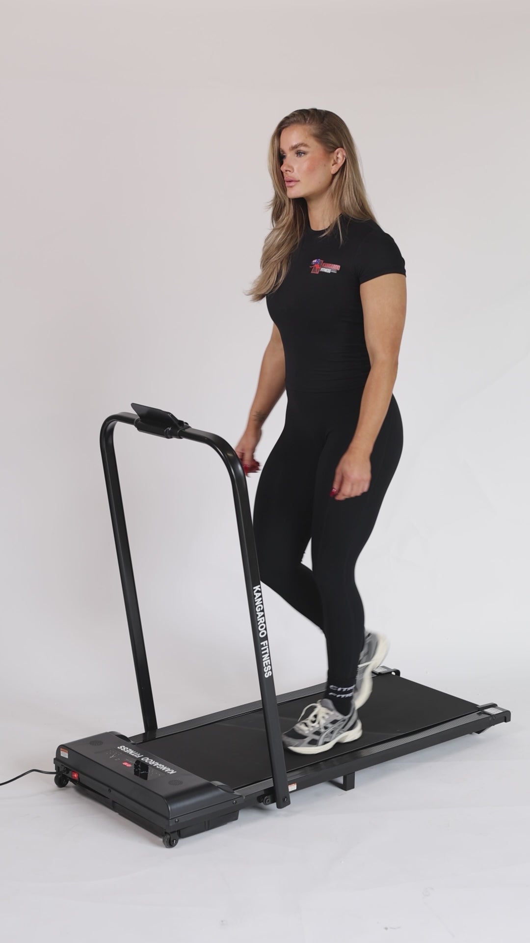 Kangaroo Fitness Foldable Walking Treadmill with Remote Control